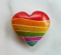 Preview: Regenbogen Herz Pride Love is Love Speckstein